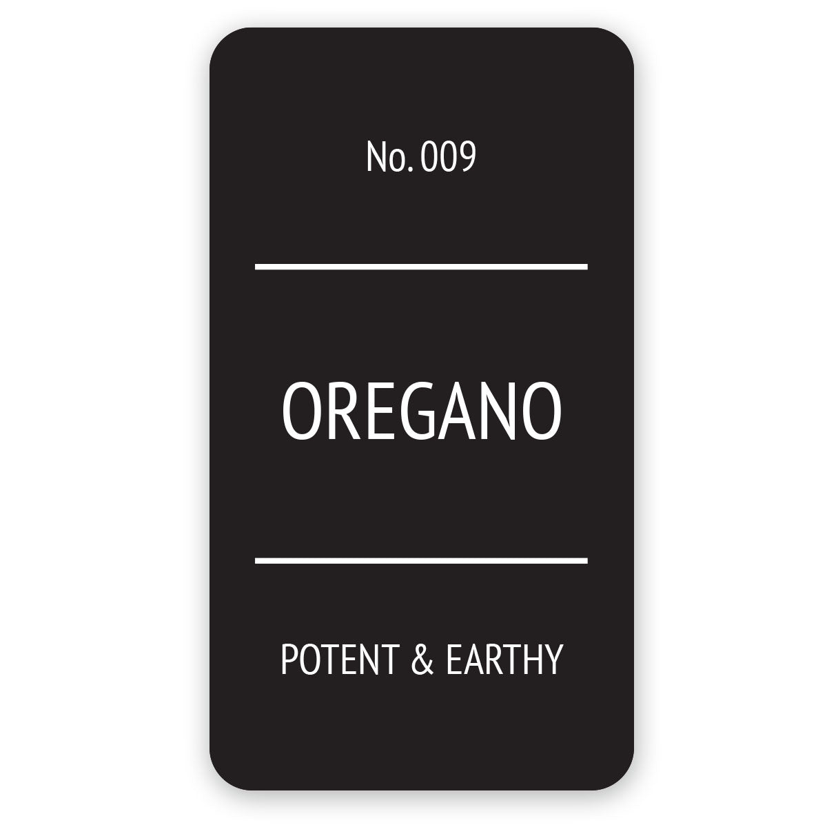 Modern Spice Jar Labels: Premium Vinyl, Black Color Option - Stylish Design for a Sleek Look