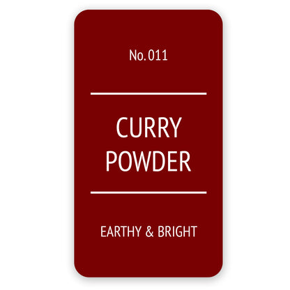 Modern Spice Jar Labels: Premium Vinyl, Burgundy Color Option - Stylish Design for a Rich and Elegant Look