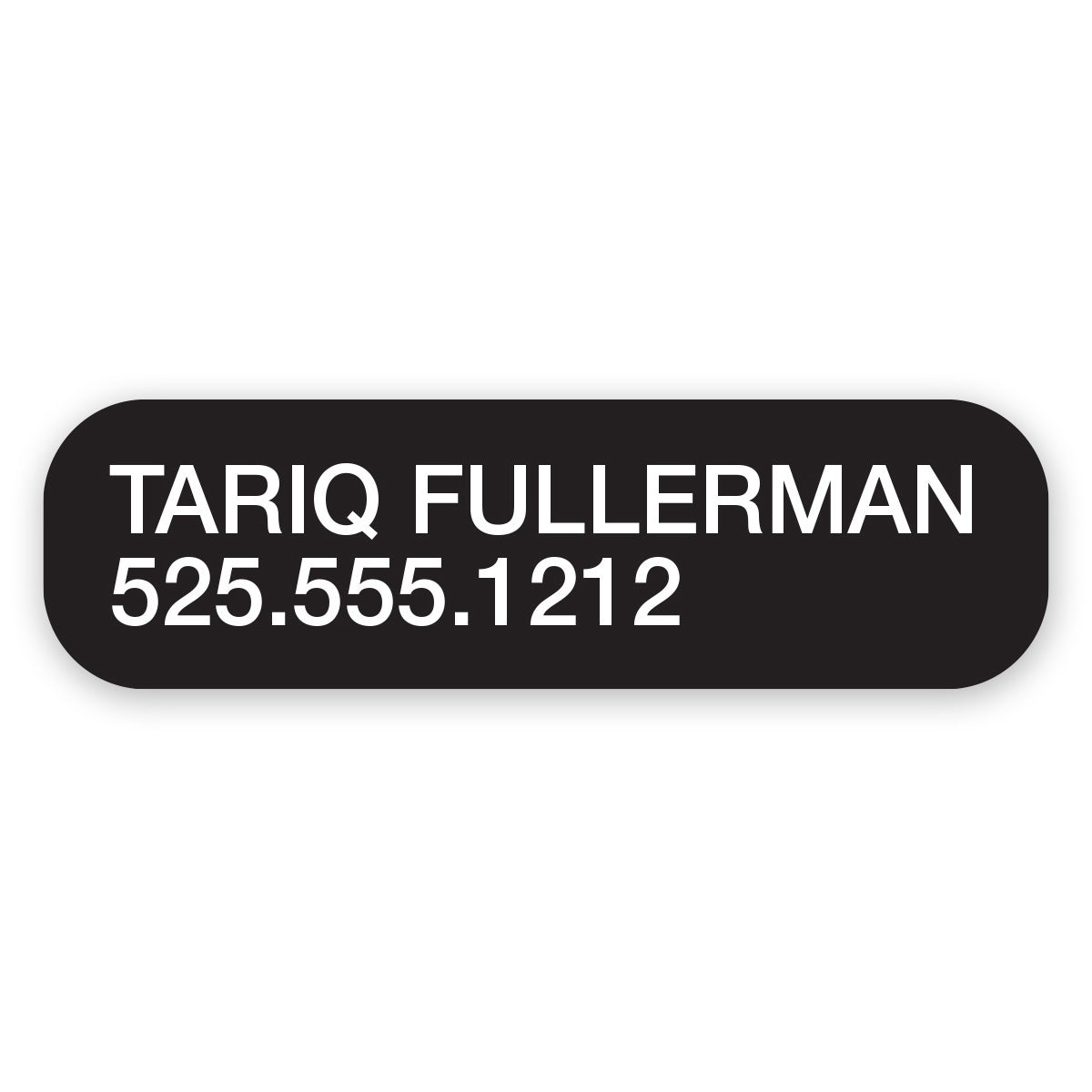 Double-Line Personalized Decals (30 pack)