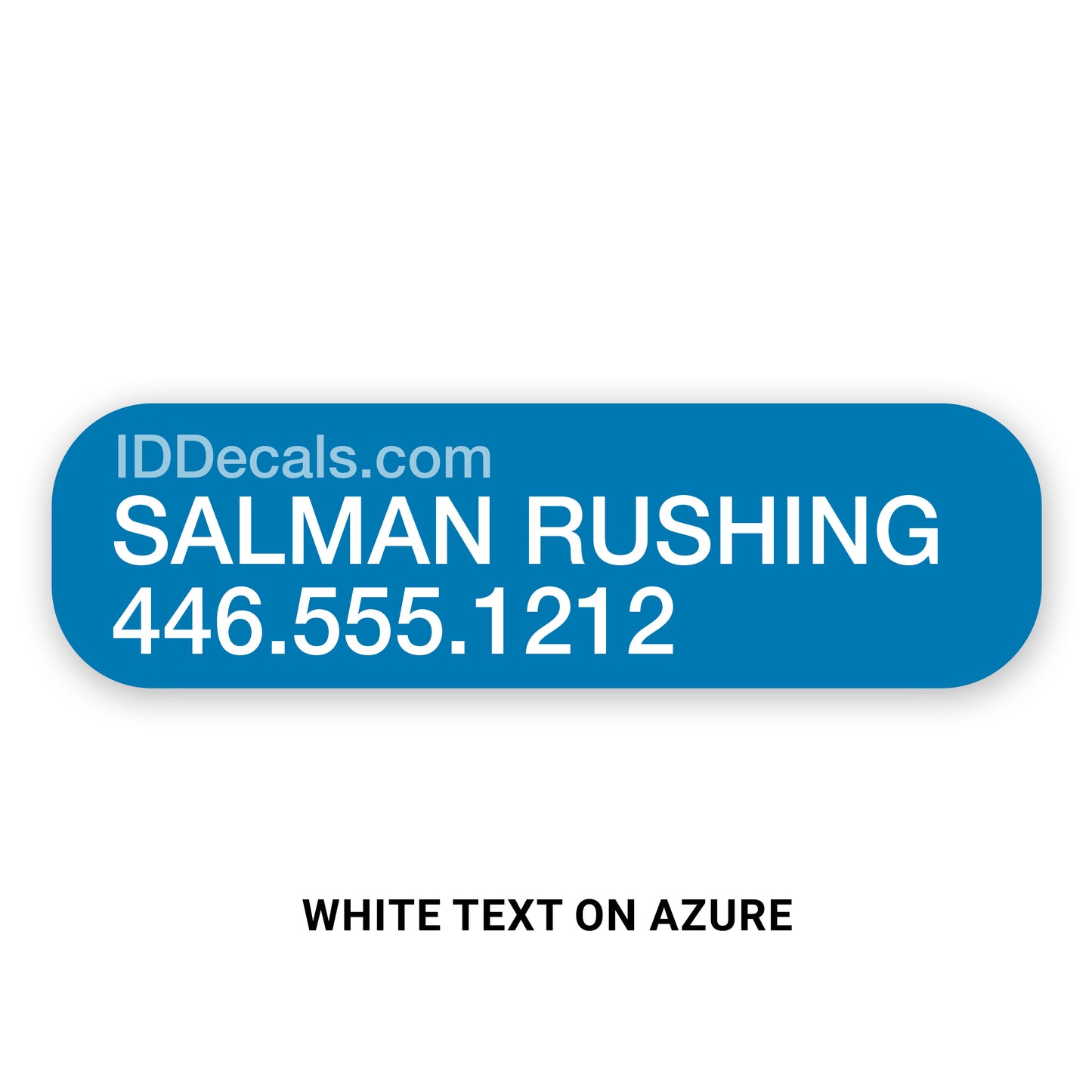 Double-Line Personalized Decals (30 pack)
