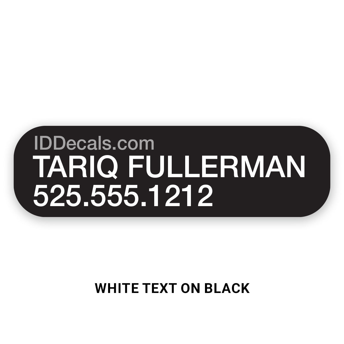 Double-Line Personalized Decals (30 pack)