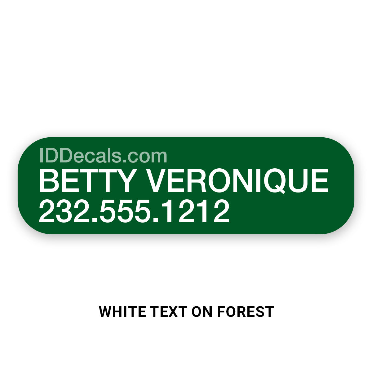 Double-Line Personalized Decals (30 pack)