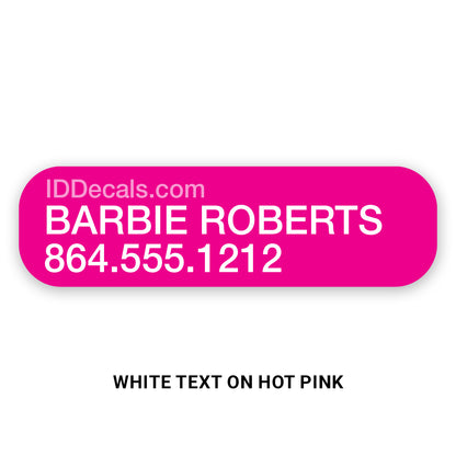 Double-Line Personalized Decals (30 pack)