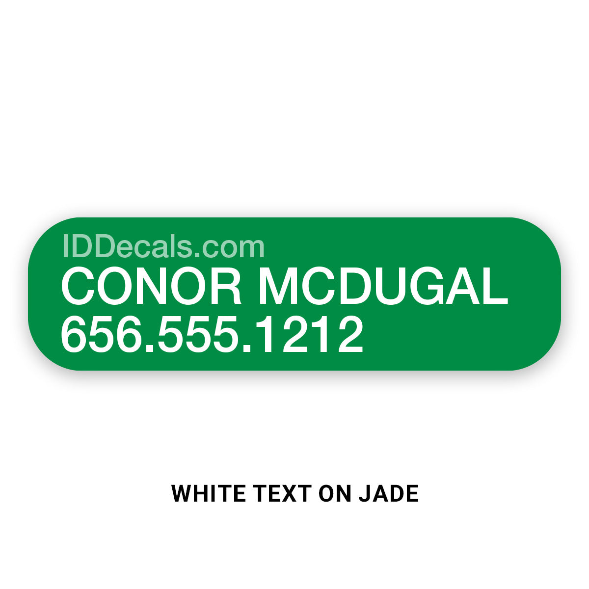 Double-Line Personalized Decals (30 pack)