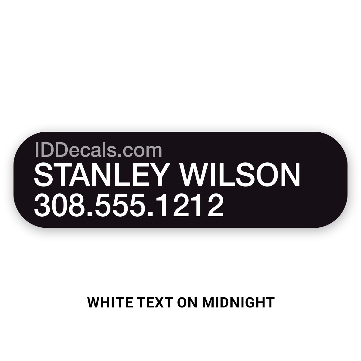 Double-Line Personalized Decals (30 pack)