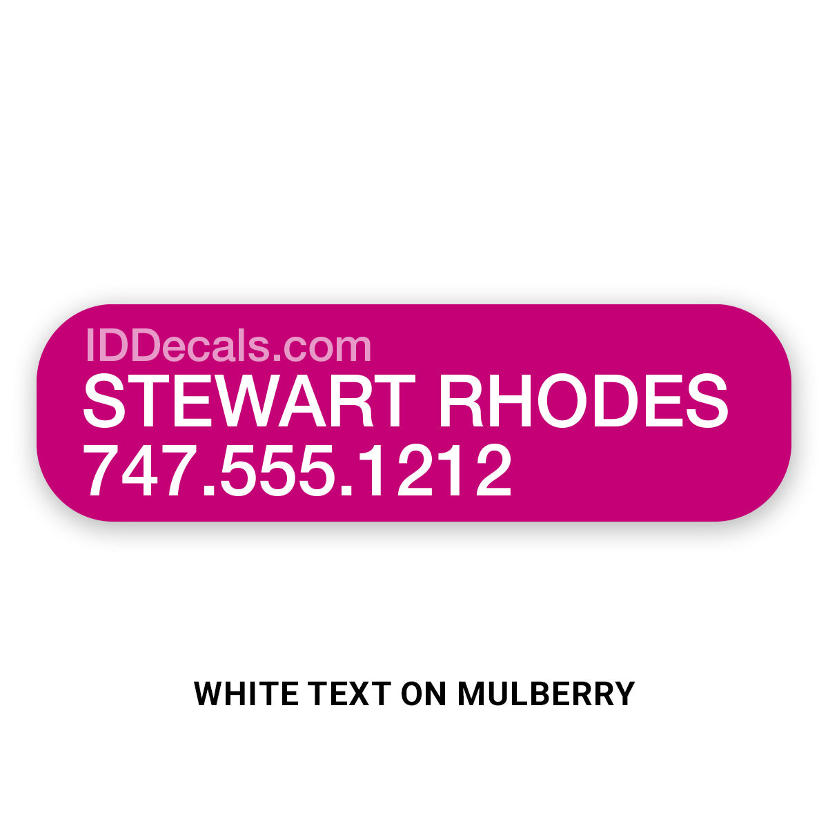 Double-Line Personalized Decals (30 pack)