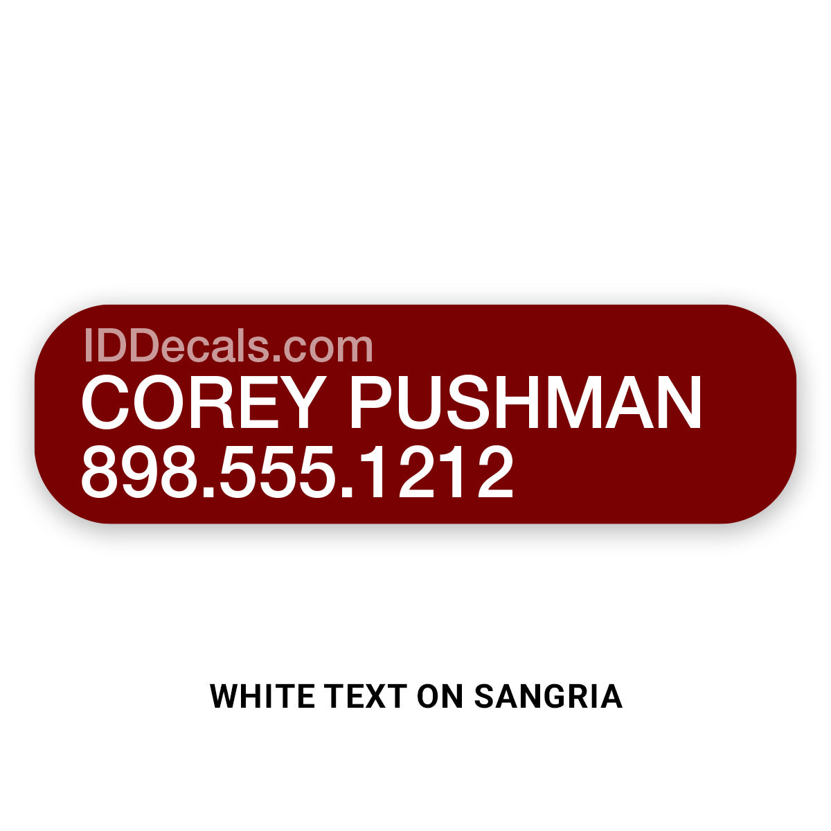 Double-Line Personalized Decals (30 pack)