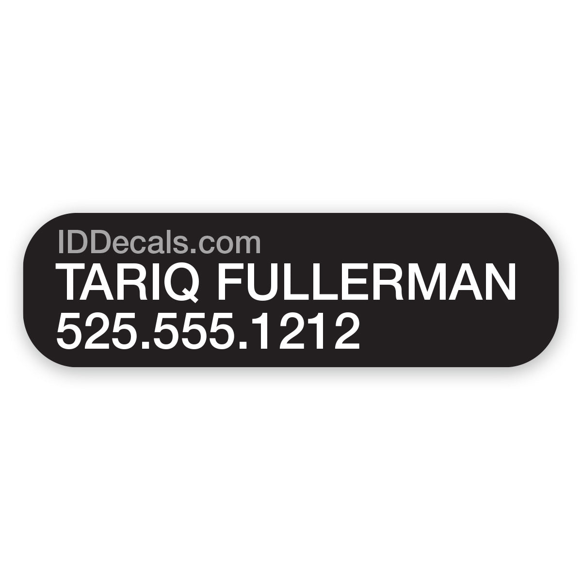 Double-Line Personalized Decals (30 pack)