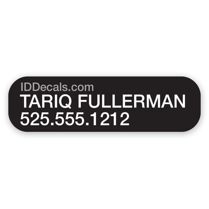 Double-Line Personalized Decals (30 pack)
