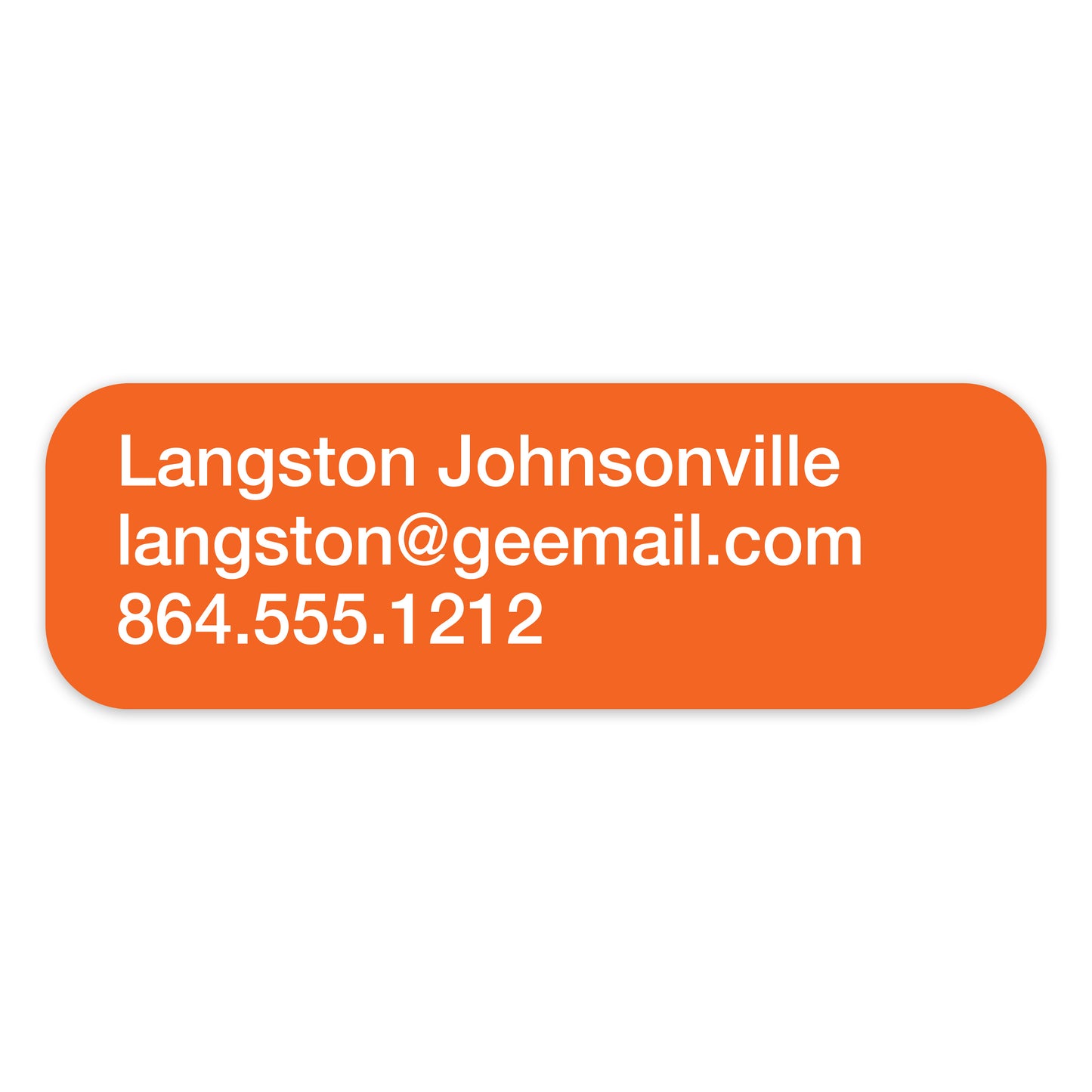 Three-Line Personalized Decals (23 pack)