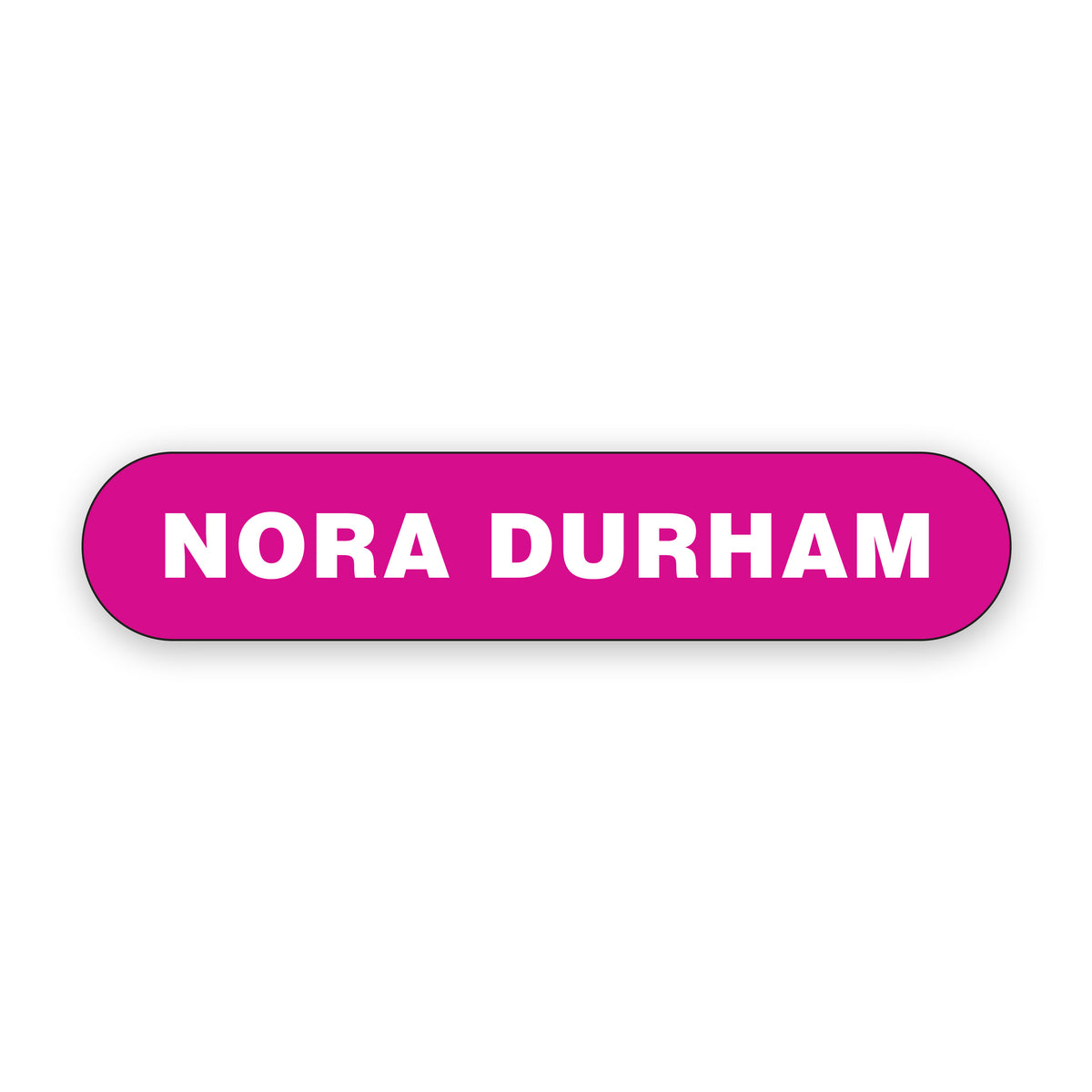 Single-Line Personalized Decals - Small (48 pack)