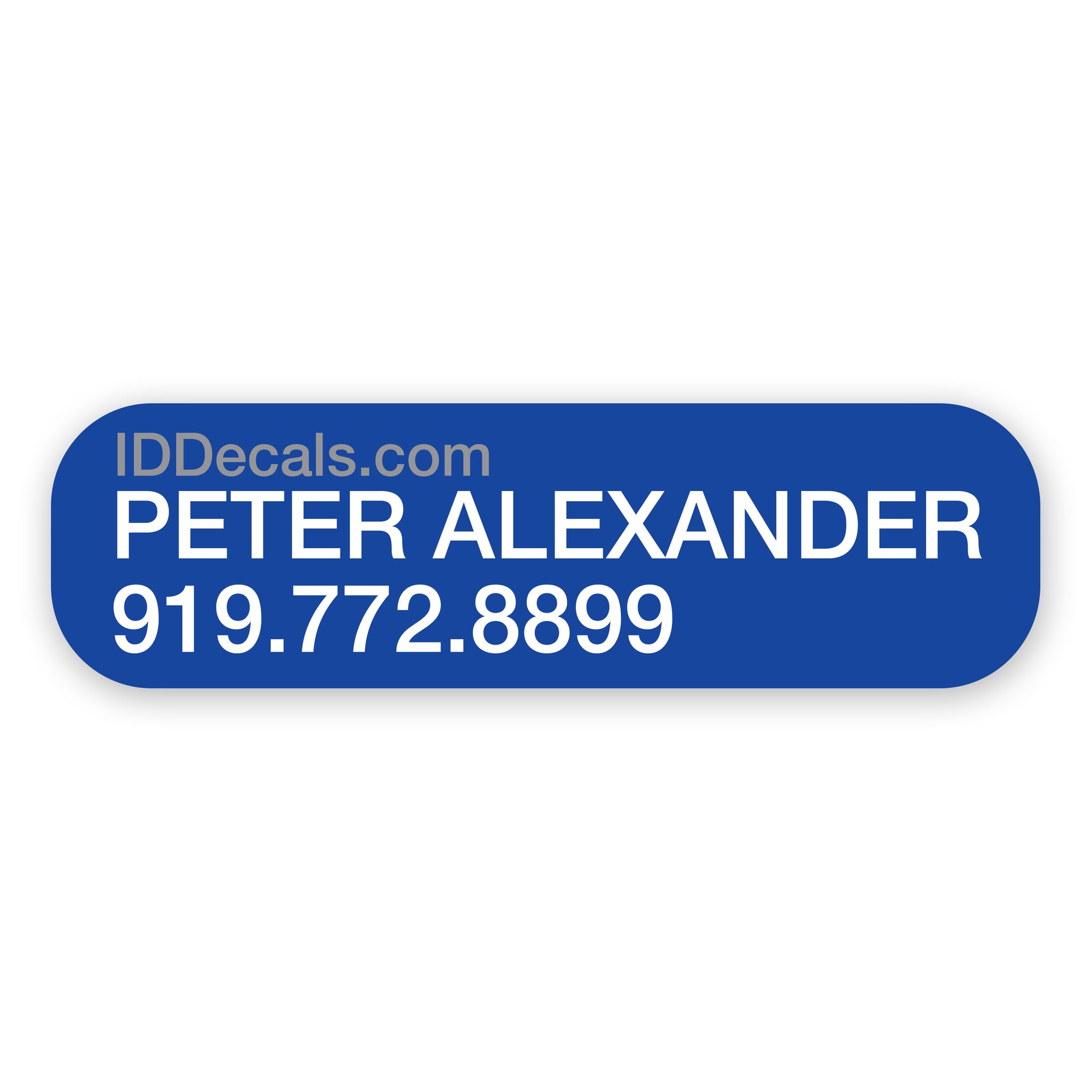 Double-Line Personalized Decals (30 pack) β ID Decals